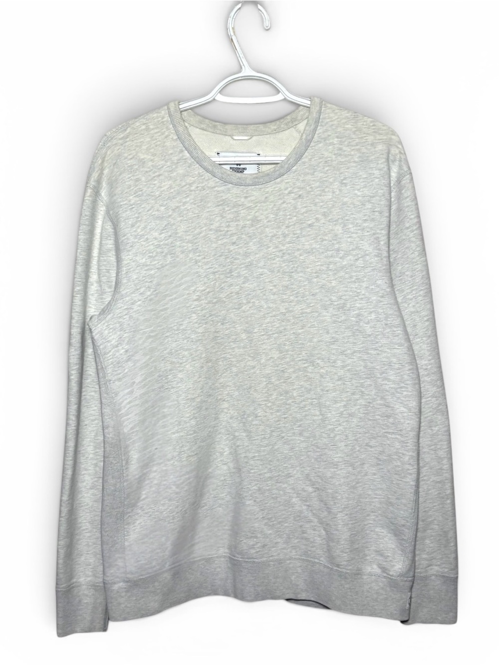 Reigning Champ Midweight Blank Crewneck Sweatshirt Light Gray Size Men’s Large